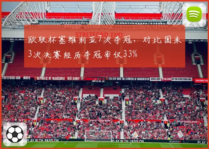 欧联杯塞维利亚7次夺冠，对比国米3次决赛经历夺冠率仅33%